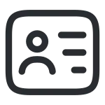 Personalcard SVG Icon